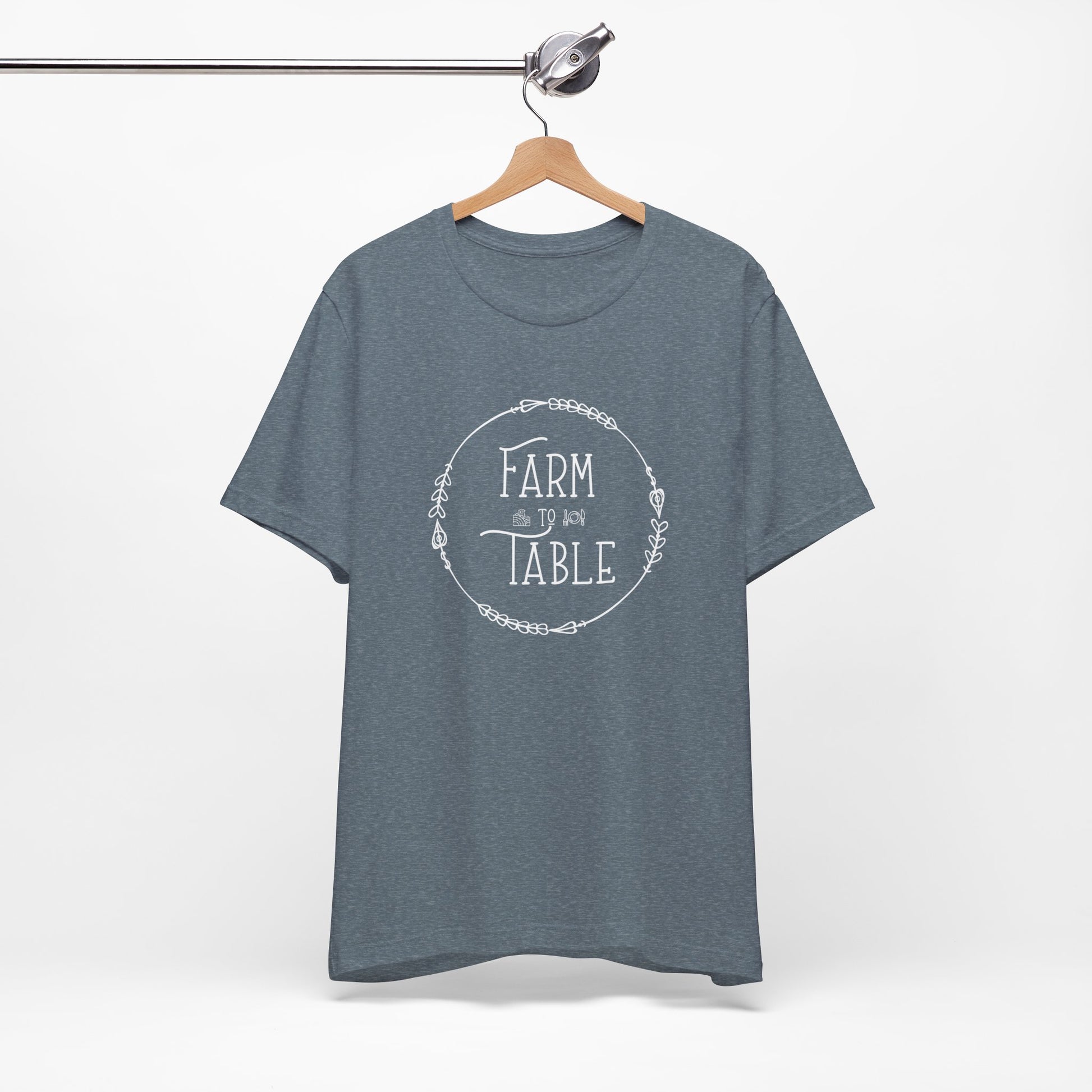 Farm To Table! - Casual Graphic Tee, Unisex Short Sleeve Shirt, Everyday Wear, Gift for Him/Her, Summer Fashion, Cool Streetwear