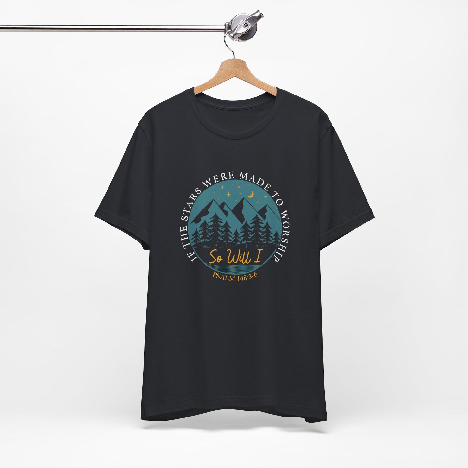 Psalm 148 Worship Tee - Nature Lover's Shirt, Christian Apparel, Outdoor Adventure Top, Gift for Him/Her, Psalm 148:1